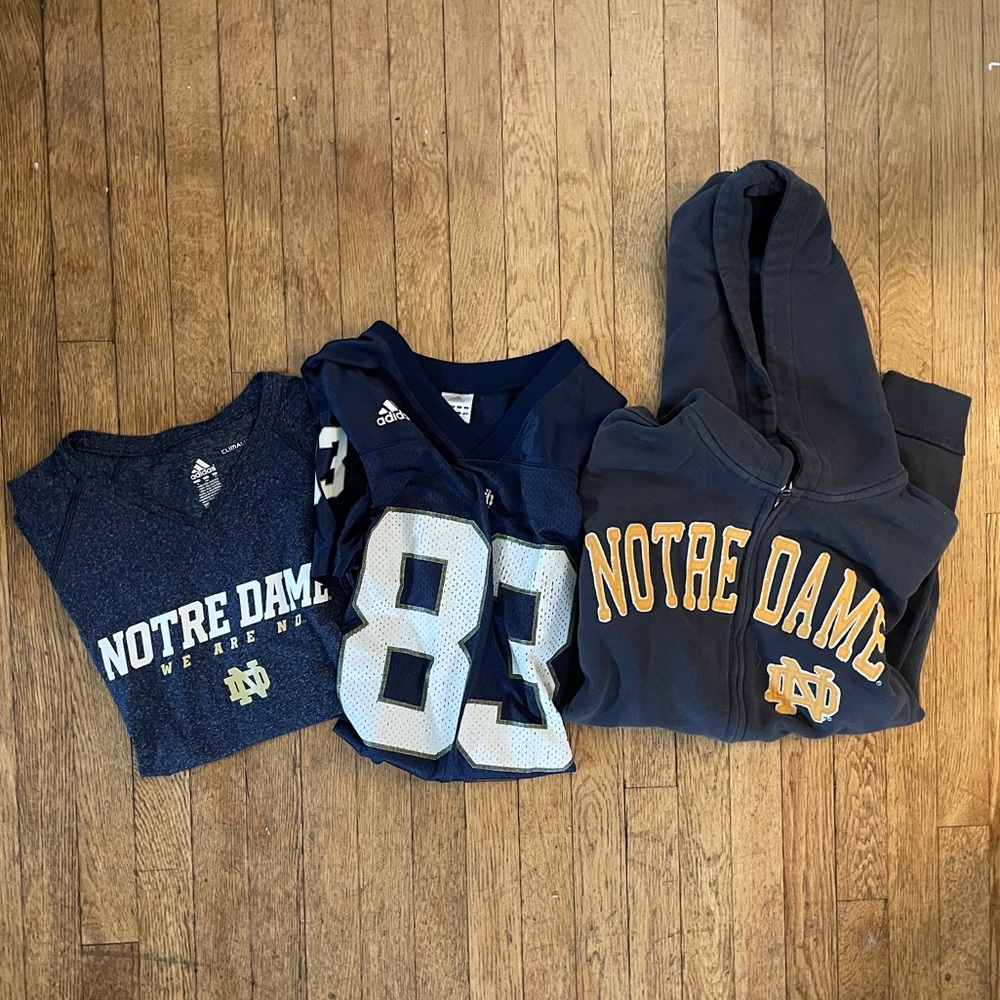 Notre Dame Bundle Sweatshirt, Jersey, Running Sm